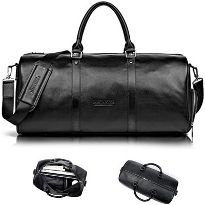 Genuine Leather Travel Duffle Bag
