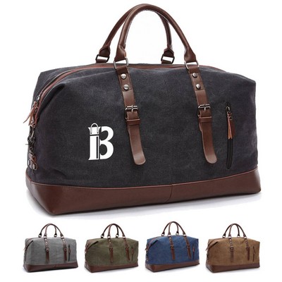 Vintage Canvas Duffle Bag